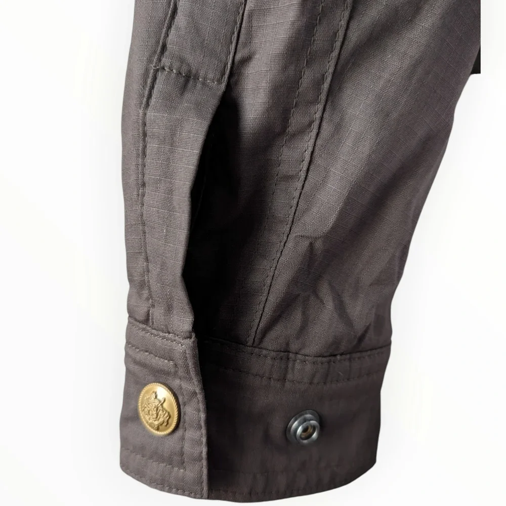 J Crew Cropped Barn Jacket in Ripstop Cotton New Size XXS Mossy‎ Brown CN056 Ora